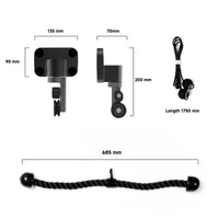 Wall-mounted Pulley & Tricep Rope